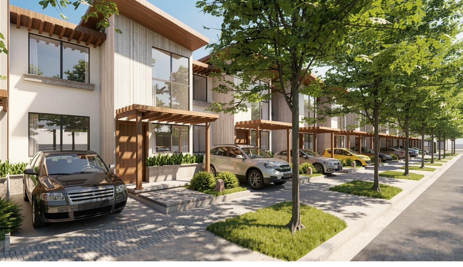 Render oficial de Brisas de la Bahía en Jiquilisco, Usulután