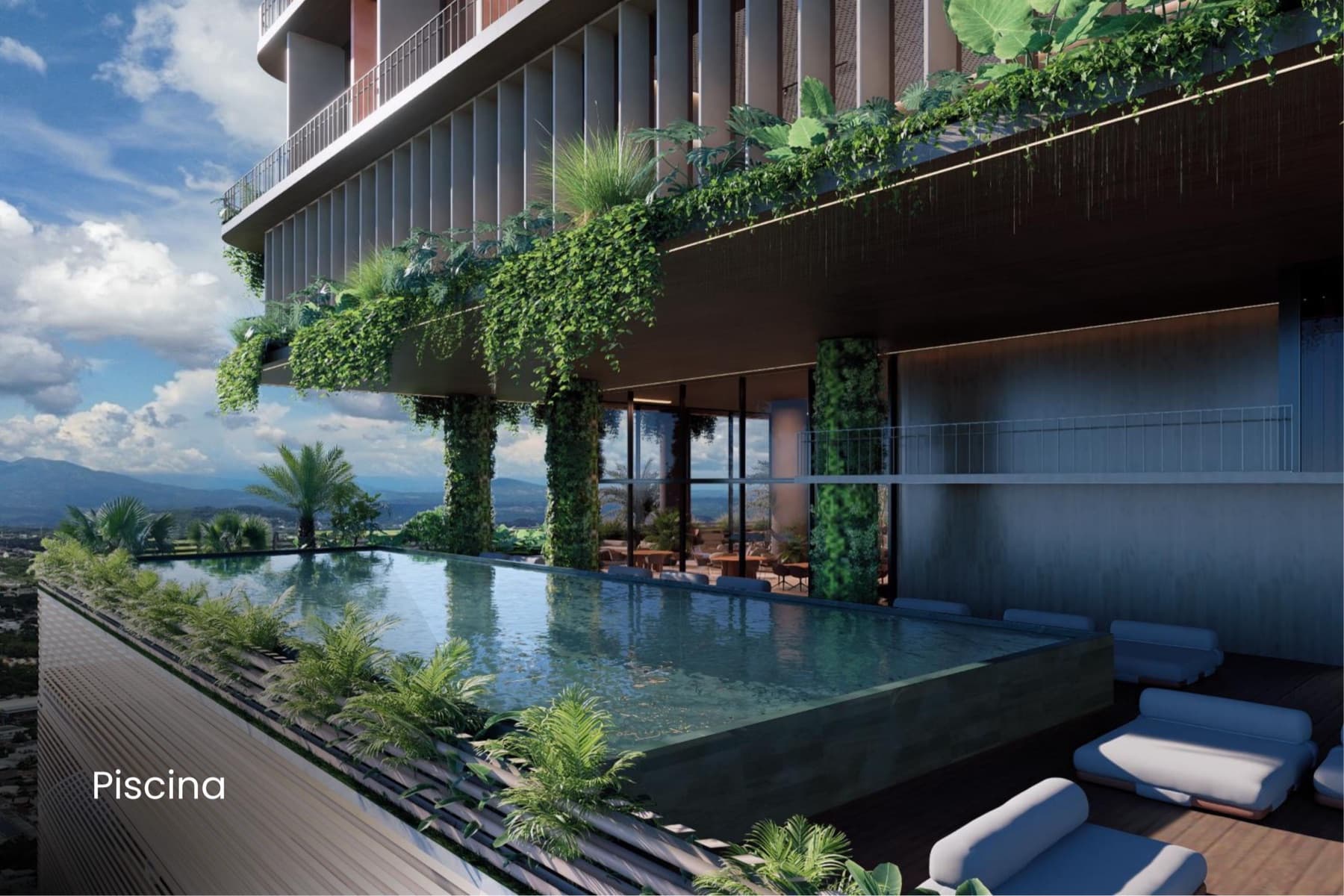 Vista arquitectónica de Horizon One, San Benito, San Salvador
